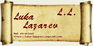 Luka Lazarev vizit kartica